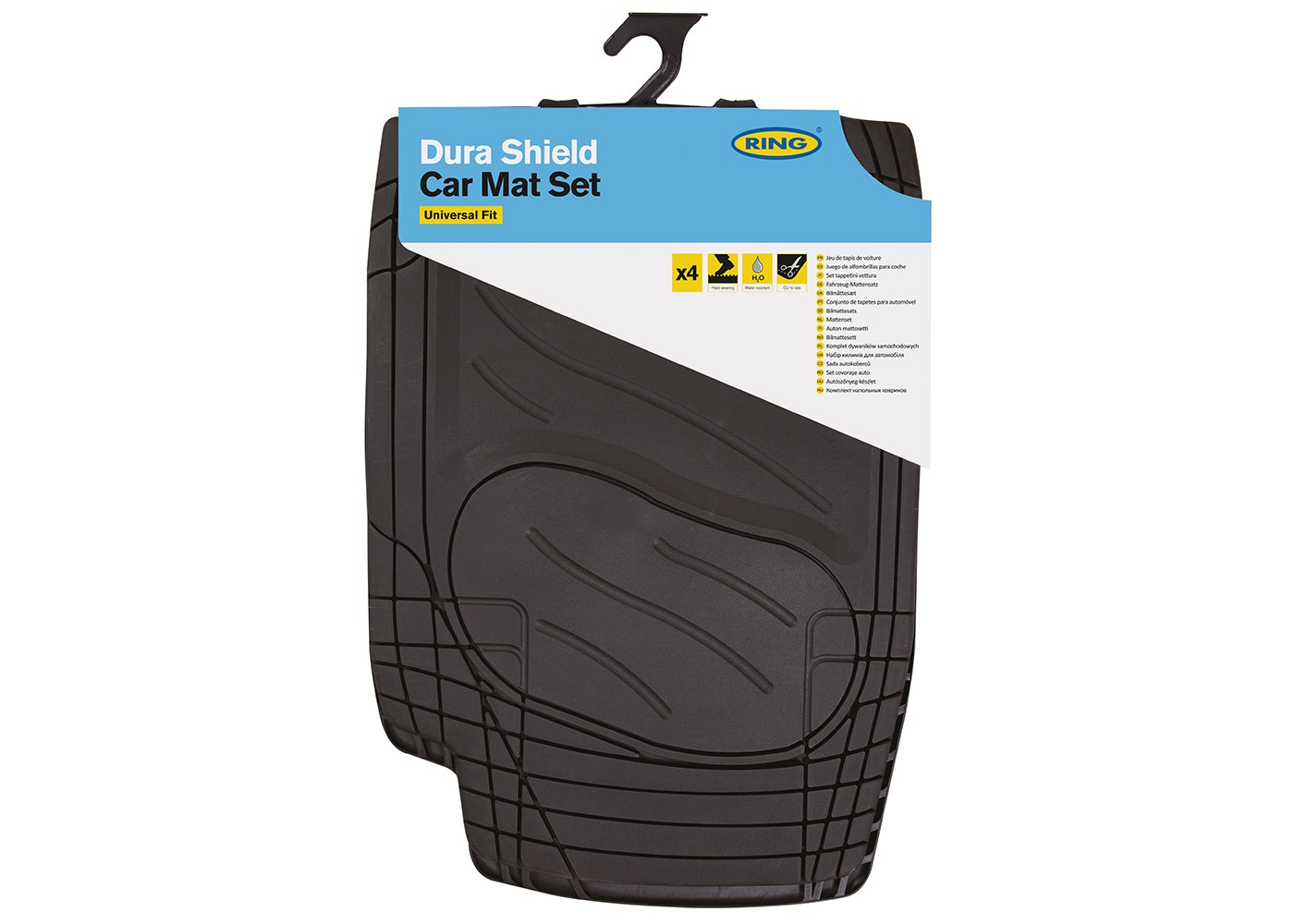 RMAT13 Dura Shield 2000 Black Car Mat Set